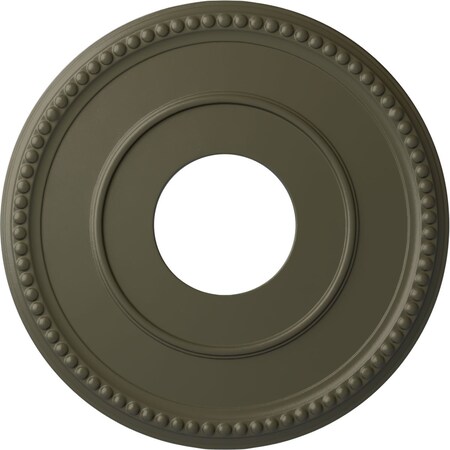 Ekena Millwork Bradford Ceiling Medallion (Fits Canopies up to 6 5/8"), 12 1/2"OD x 3 7/8"ID x 3/4"P, Witch Hazel CM12BRWHF